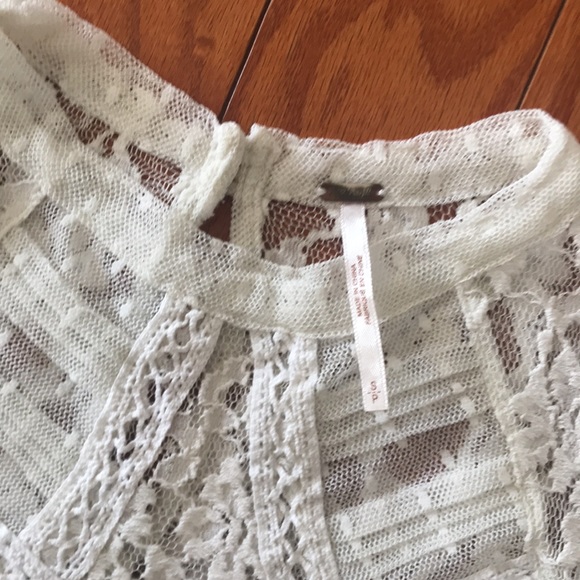 Lace Free People Boho Top - Picture 3 of 5